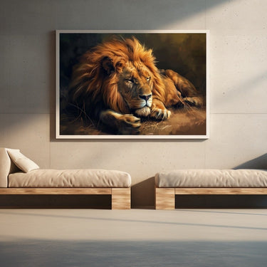 3D Lion Painting